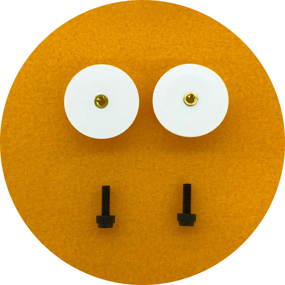 50mm Blank Round Flat Puppet Eyes