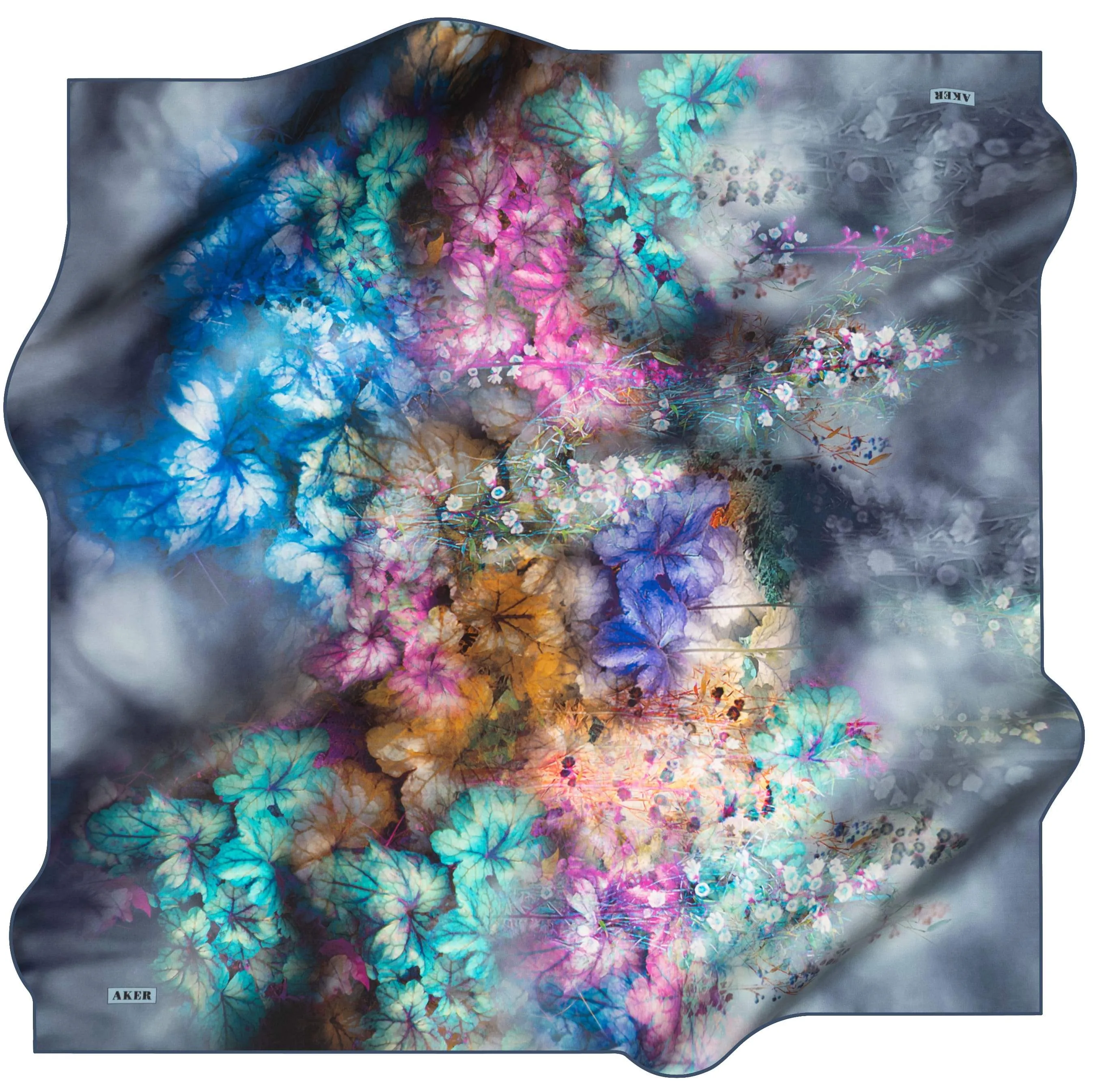 Aker Odelia Floral Silk Scarf No. 21