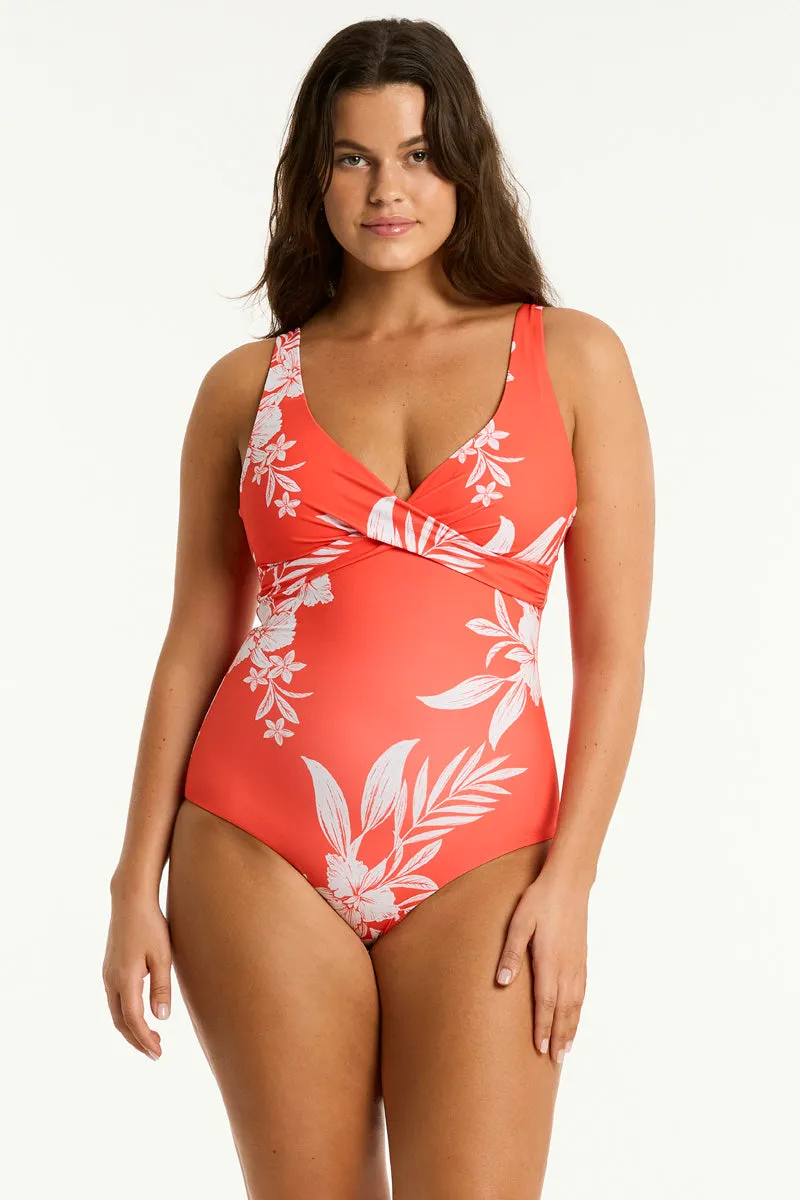 Aloha Cross Front One Piece