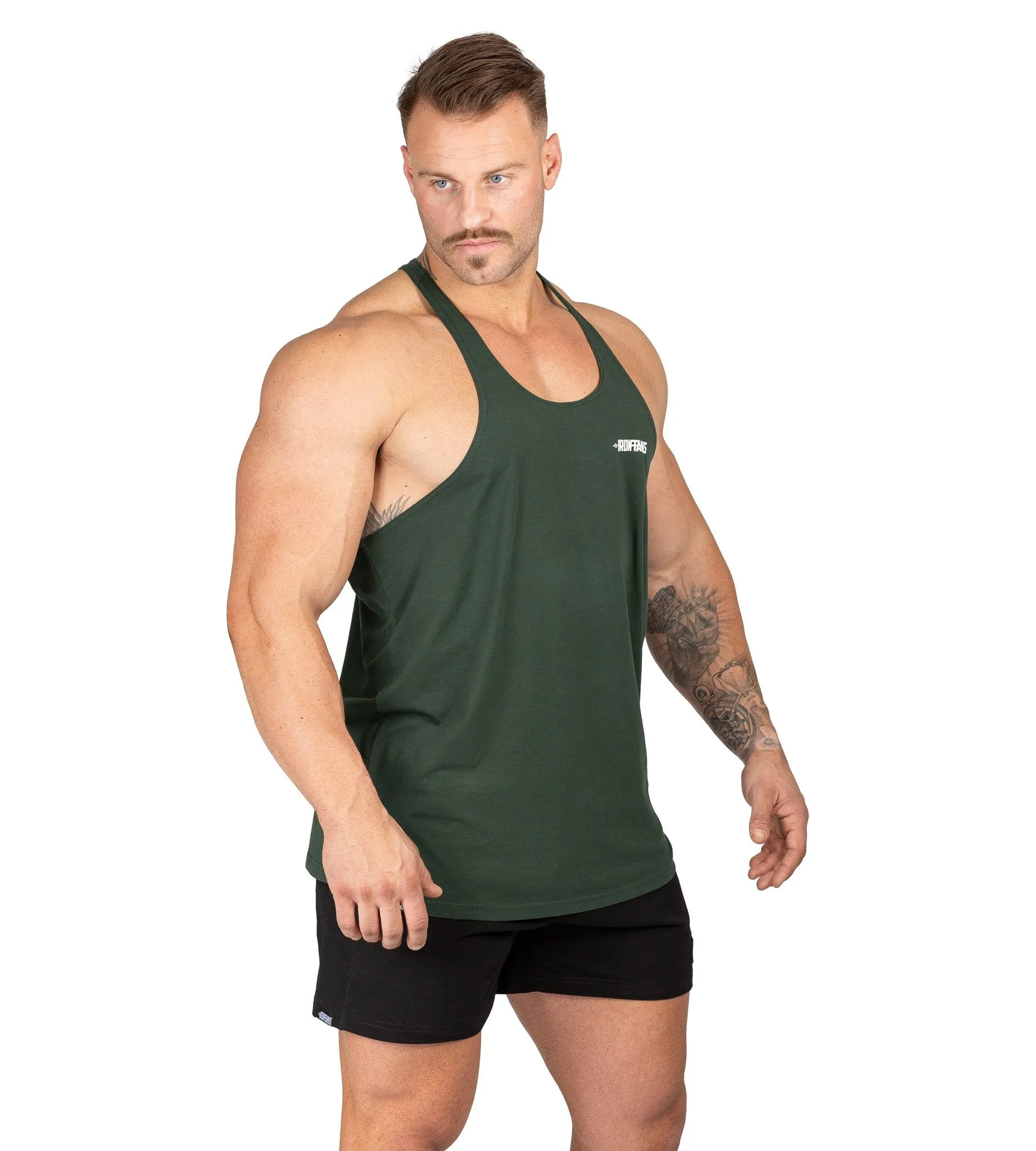 Alpha T-Back Singlet II - Guerrilla Green