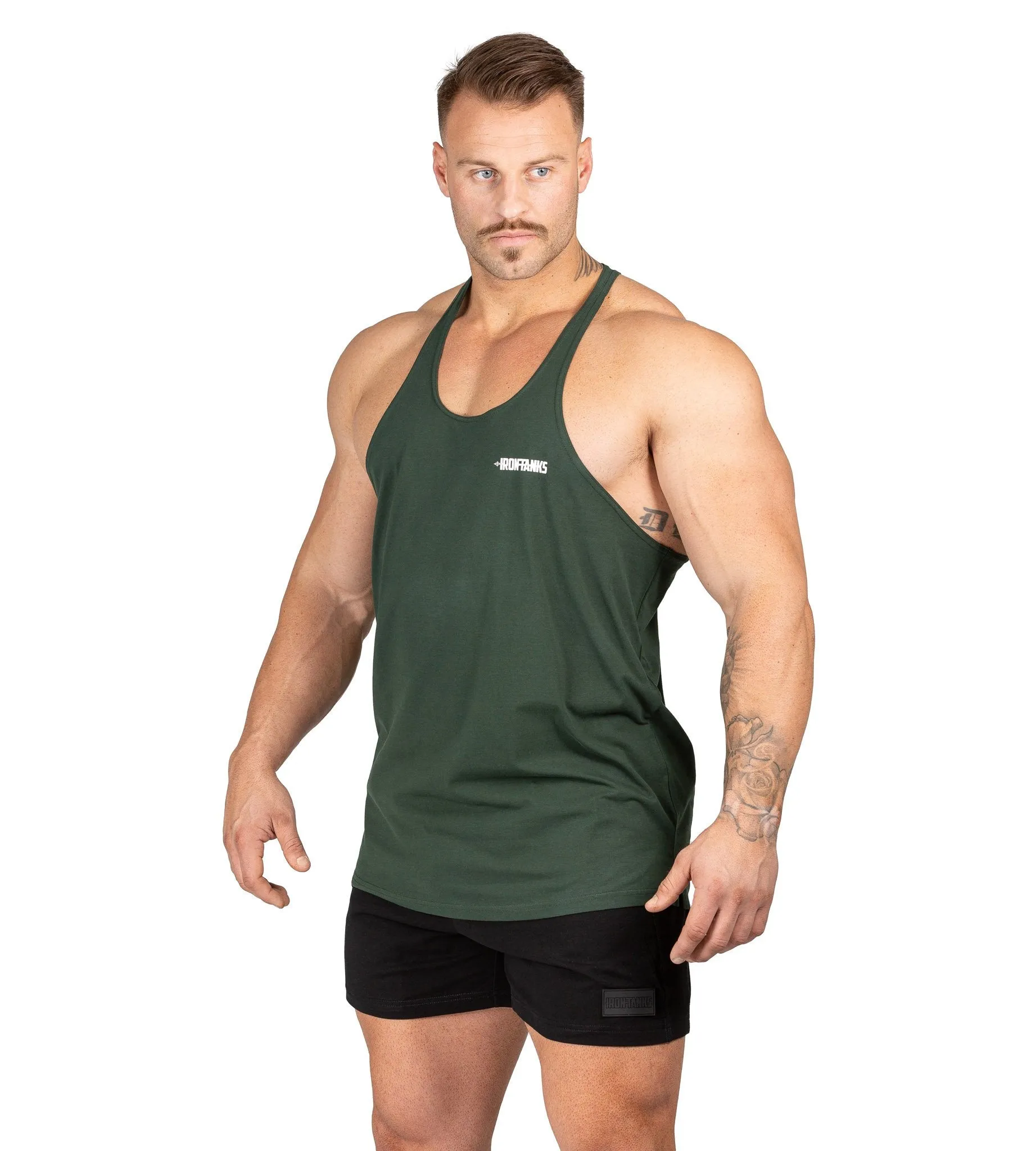 Alpha T-Back Singlet II - Guerrilla Green