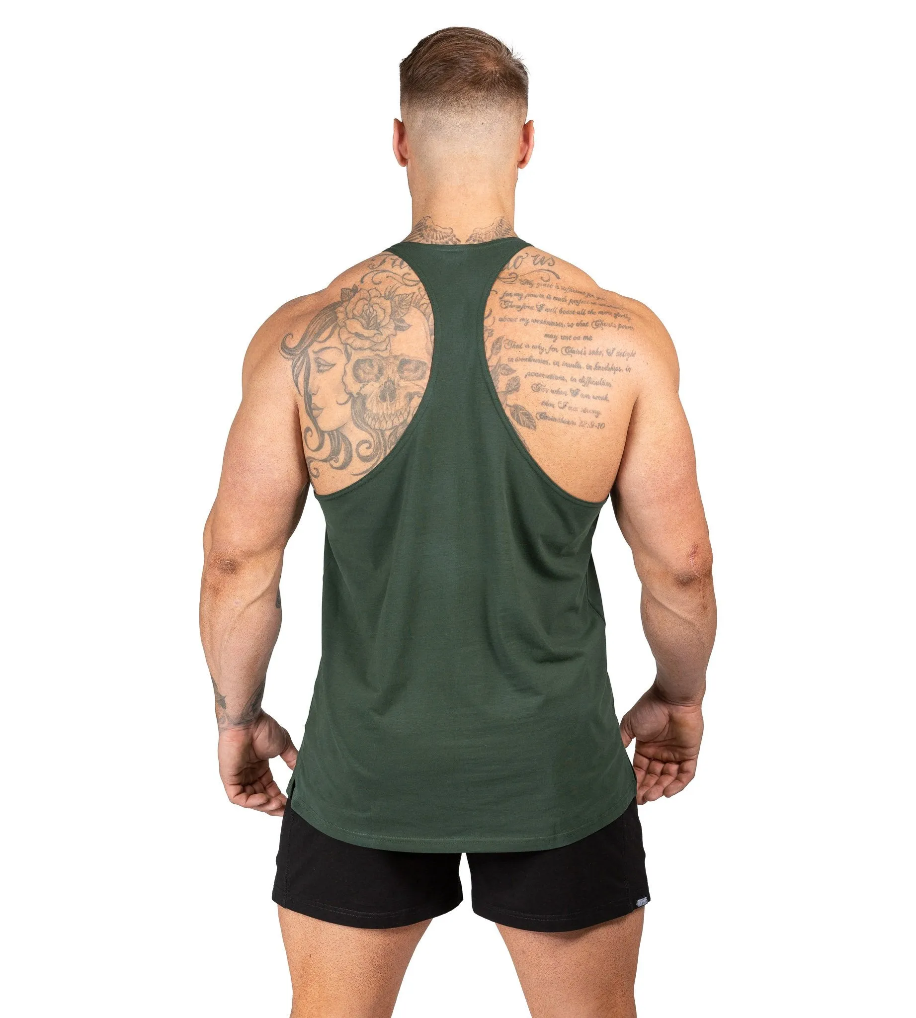 Alpha T-Back Singlet II - Guerrilla Green