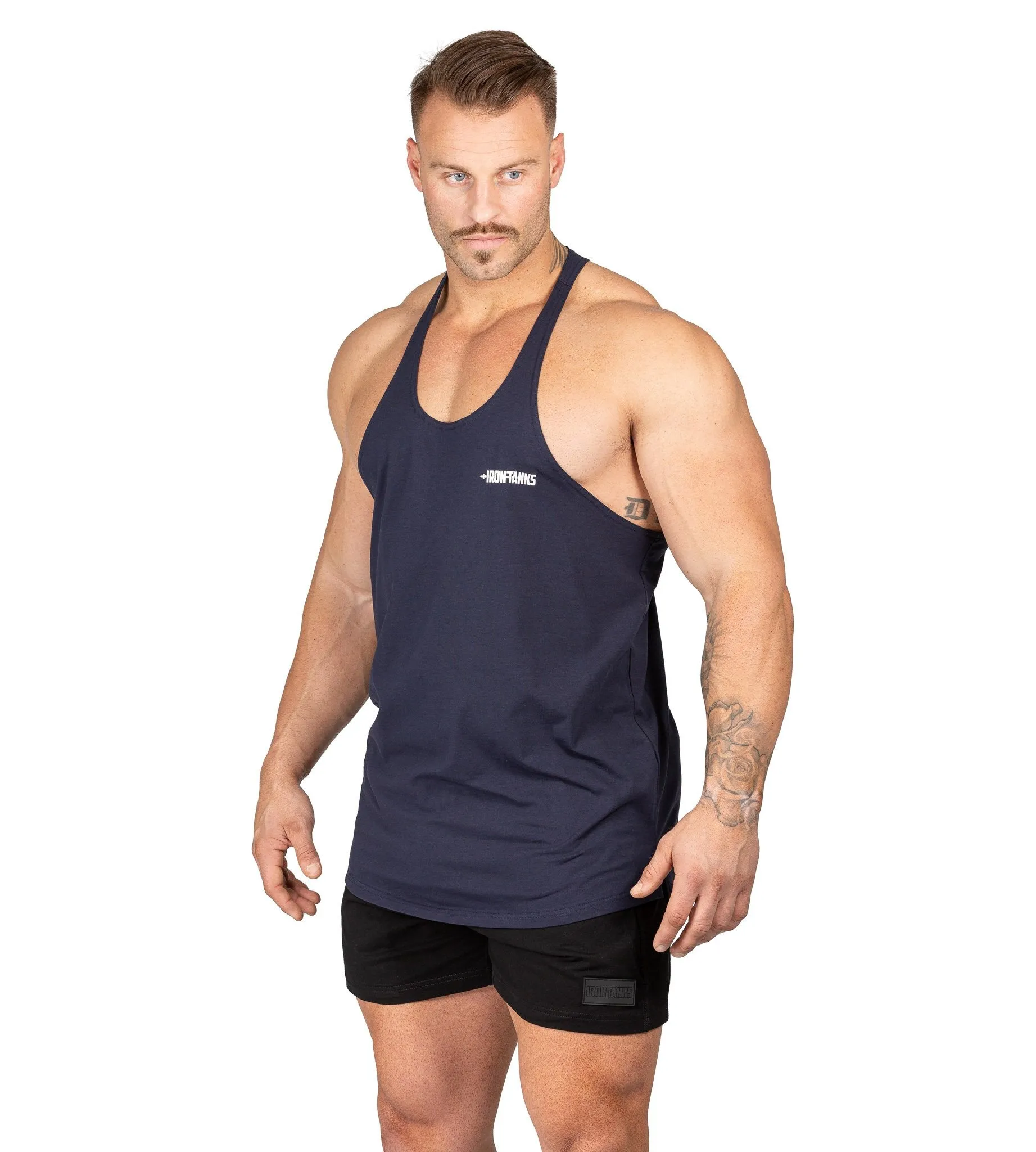 Alpha T-Back Singlet II - Navy Blue