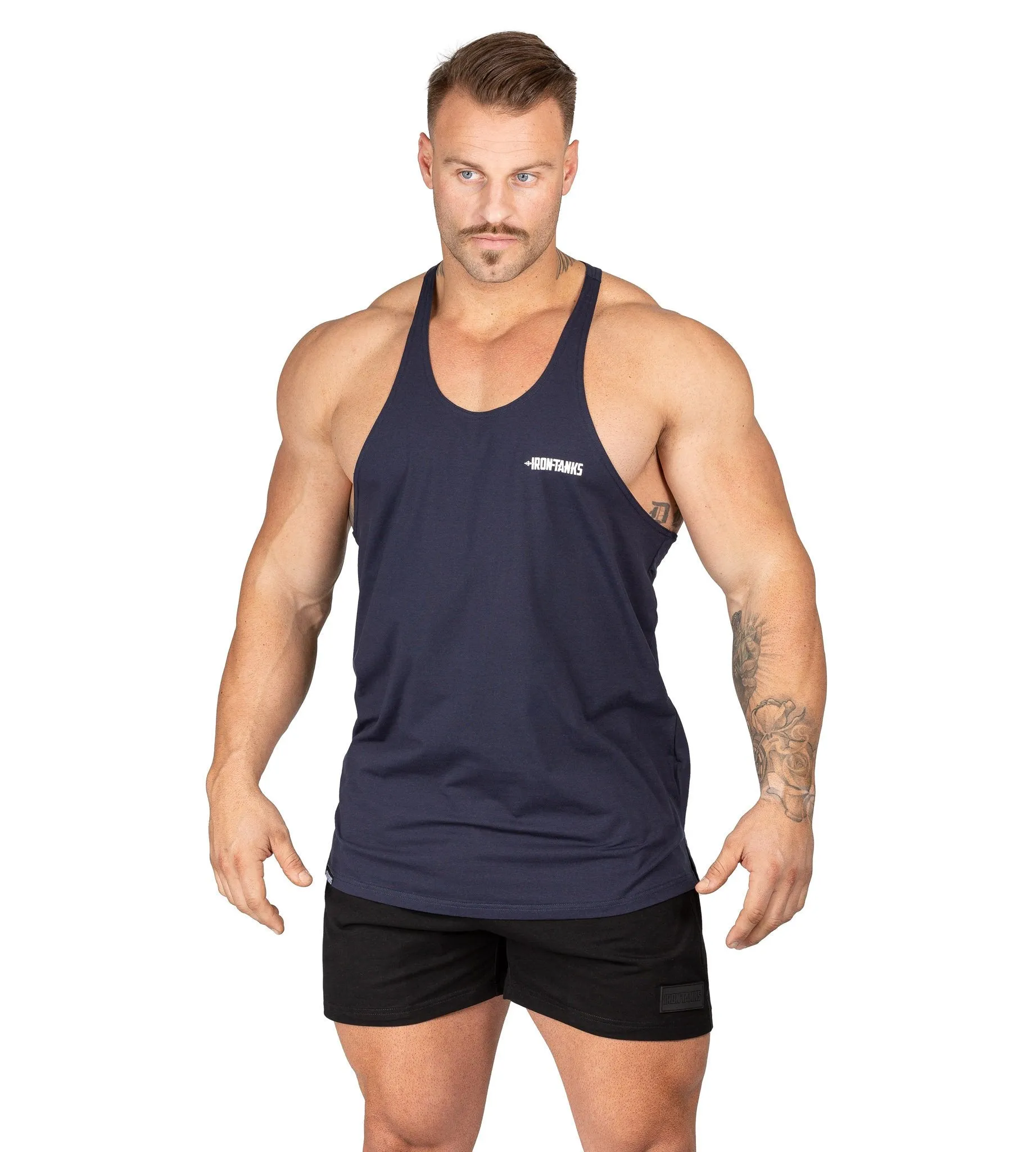 Alpha T-Back Singlet II - Navy Blue