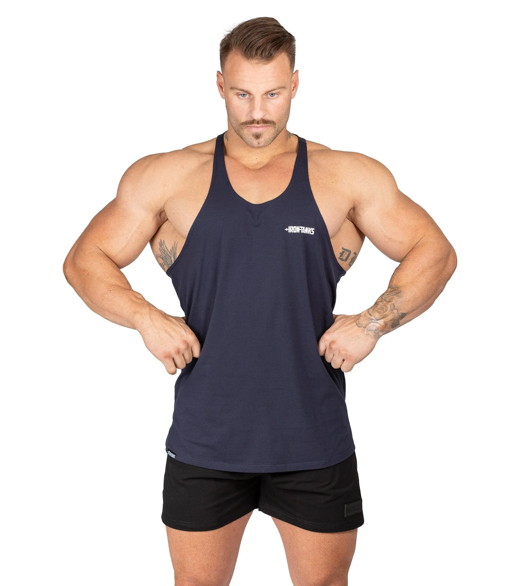 Alpha T-Back Singlet II - Navy Blue