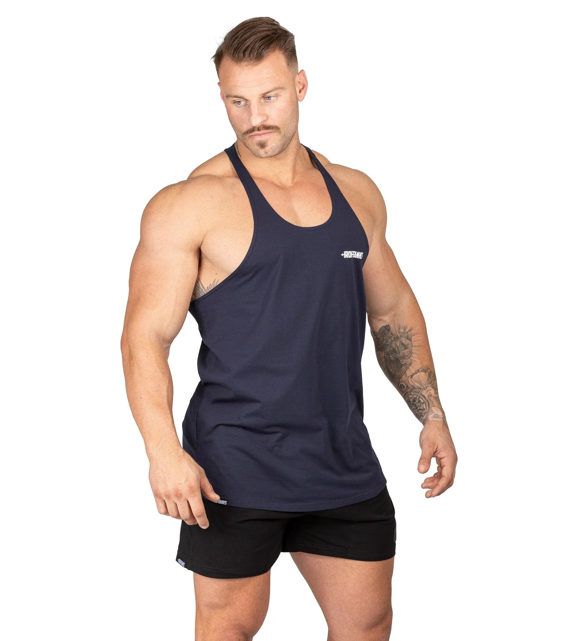 Alpha T-Back Singlet II - Navy Blue