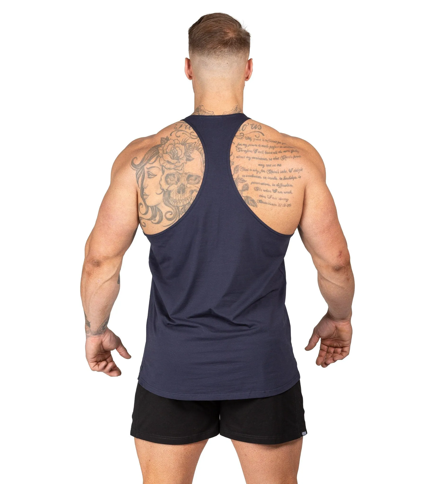 Alpha T-Back Singlet II - Navy Blue