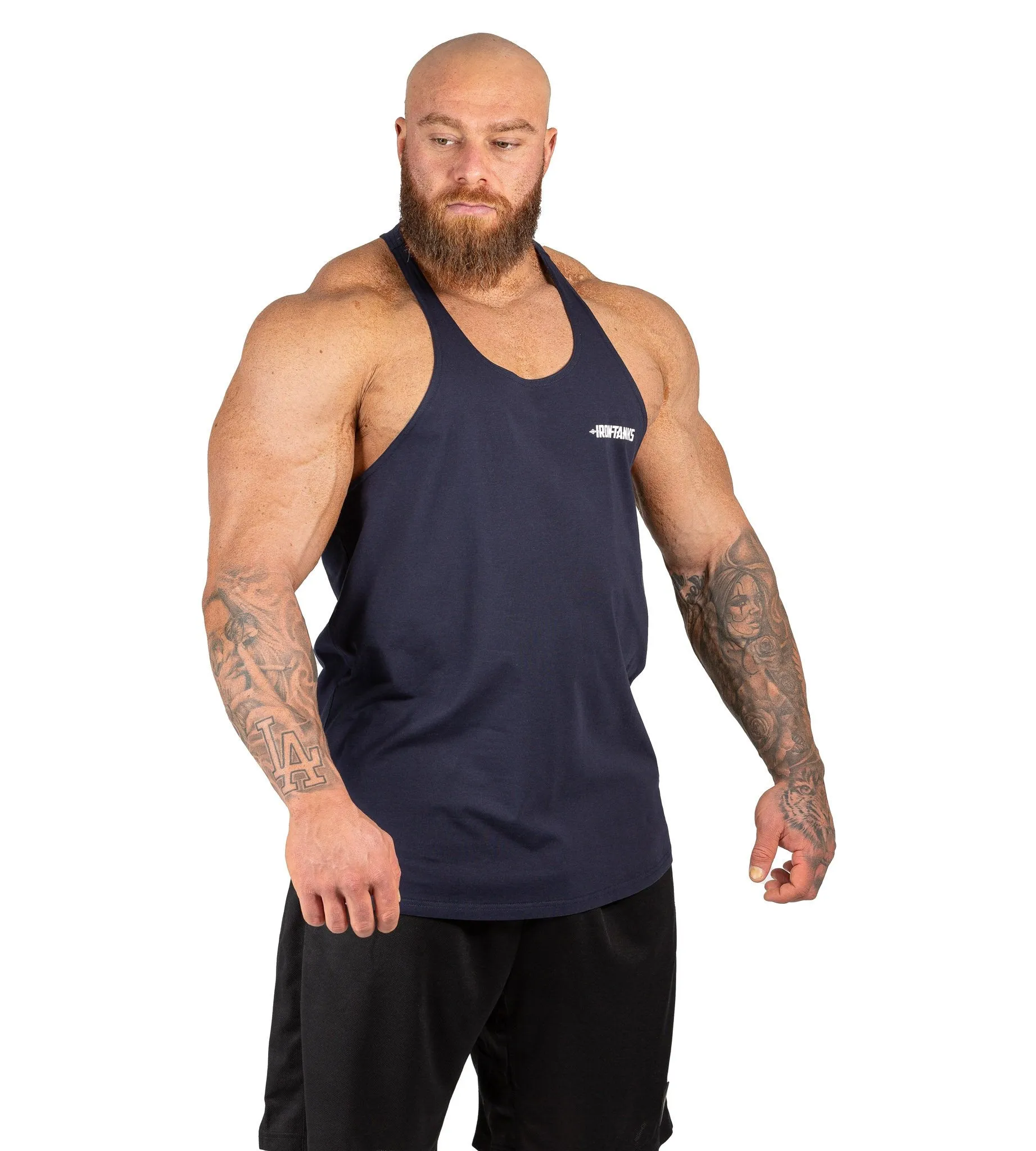 Alpha T-Back Singlet II - Navy Blue