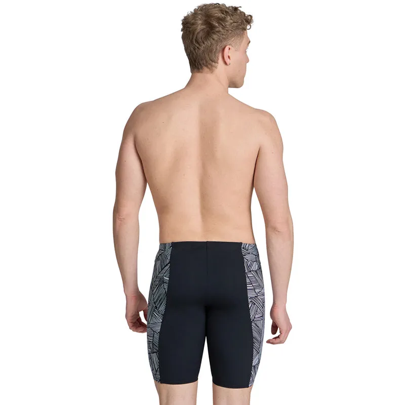 Arena - Overview Men’s Swim Jammer - Black-White/Multi