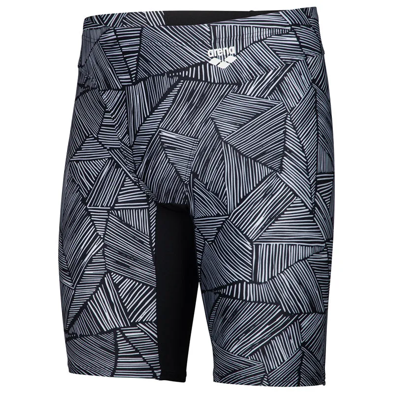 Arena - Overview Men’s Swim Jammer - Black-White/Multi