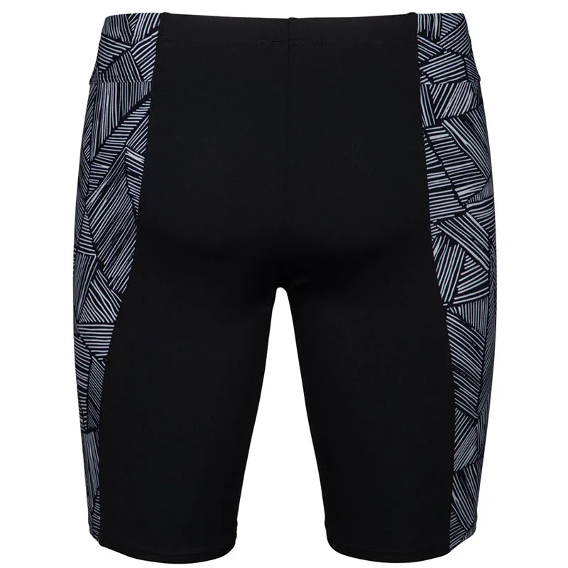 Arena - Overview Men’s Swim Jammer - Black-White/Multi