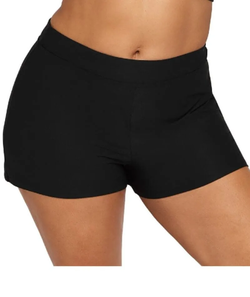 Artesands Recycled Hues Delacroix High Waist Swim Short - Black