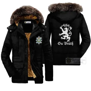 Black Watch Family Crest Parka Jacket Lion Rampant Alba Gu Brath Style