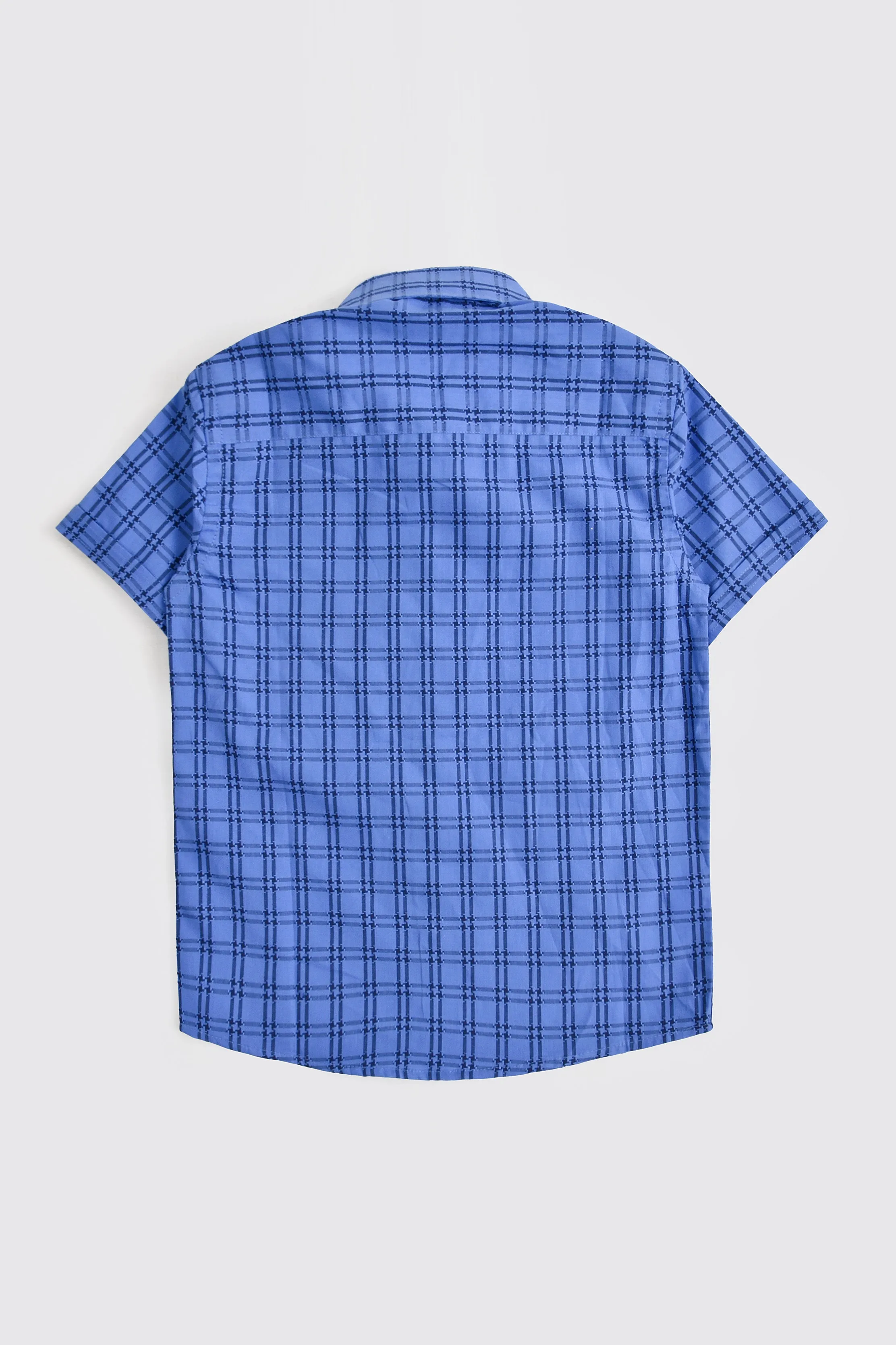 Blue Classic Checked Shirt