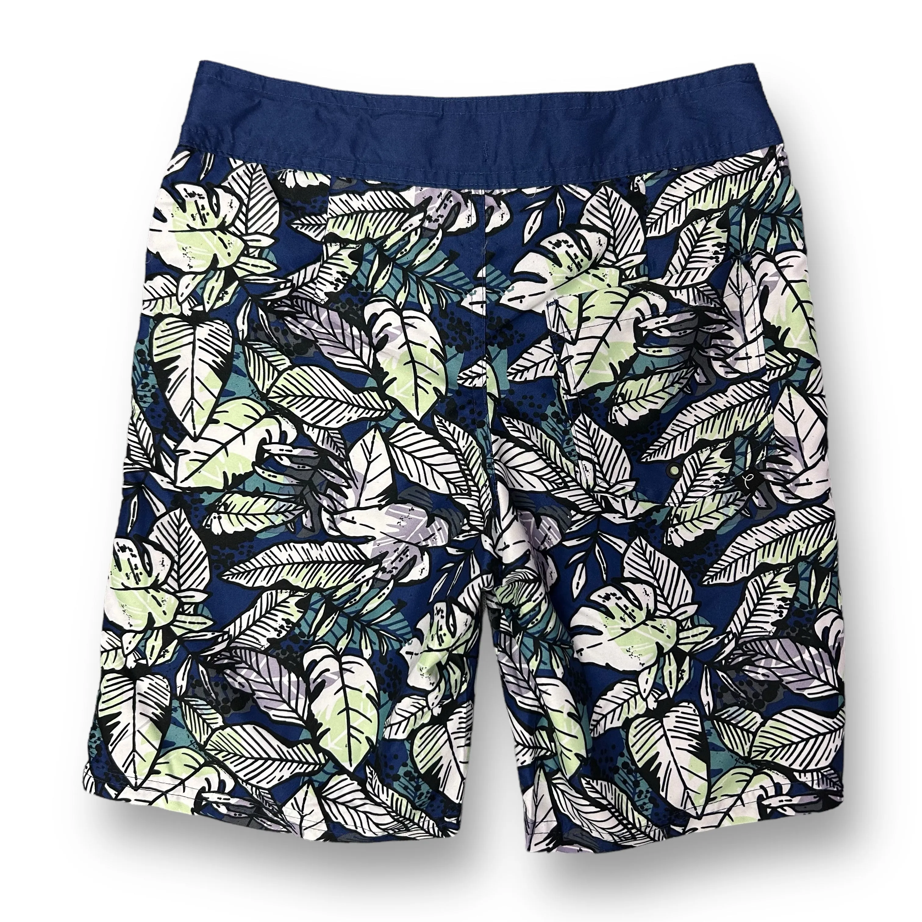 Boys Art Class Size 10 Blue Tropical Print Mesh Lined Swim Trunks