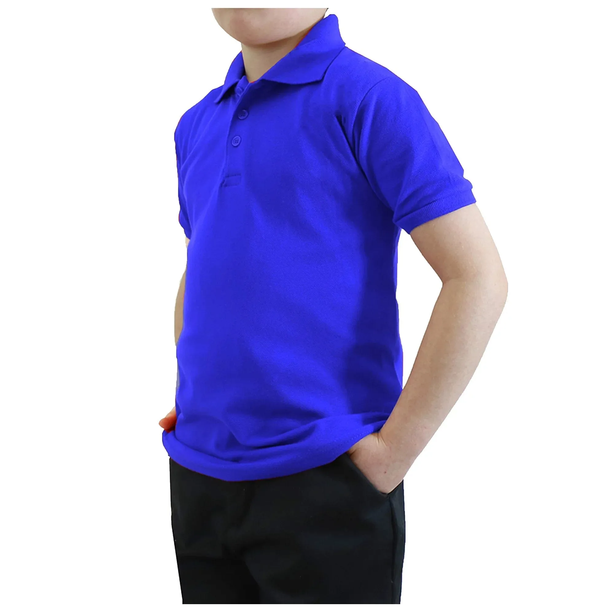 Boy's Short Sleeve School Uniform Pique Polo Shirts (Big Boys)