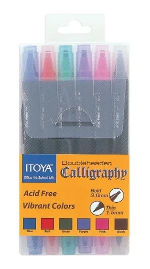 Calligraphy Doubleheader Marker | Vibrant Colors