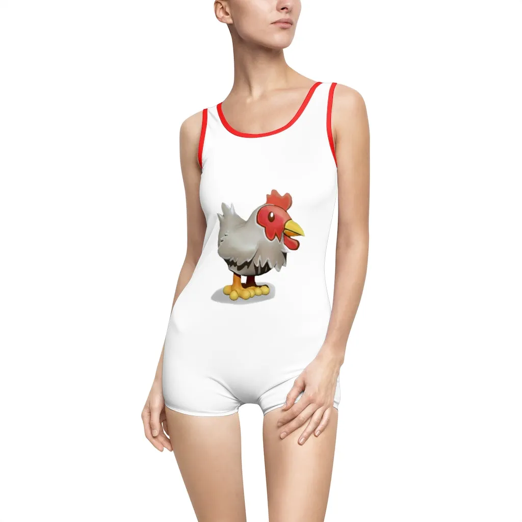 Chicken Women's Vintage Swimsuit