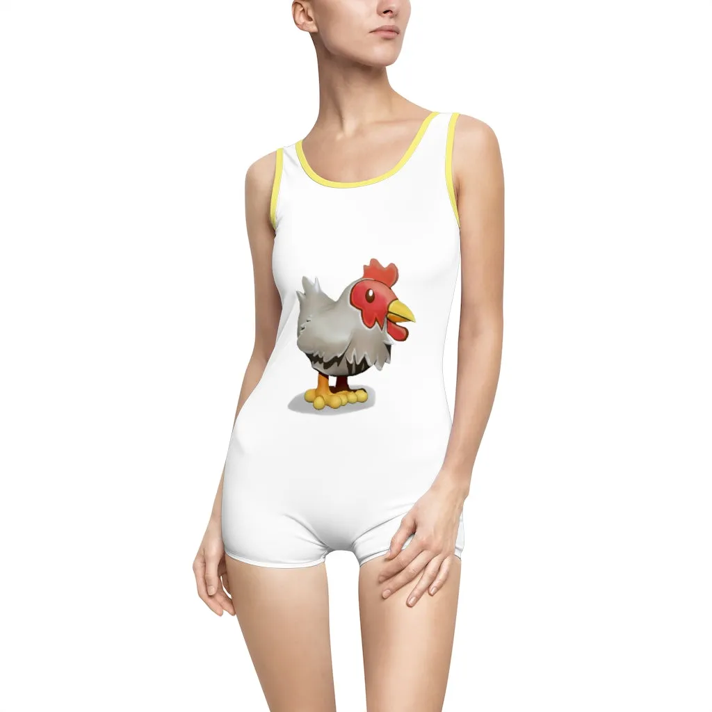 Chicken Women's Vintage Swimsuit