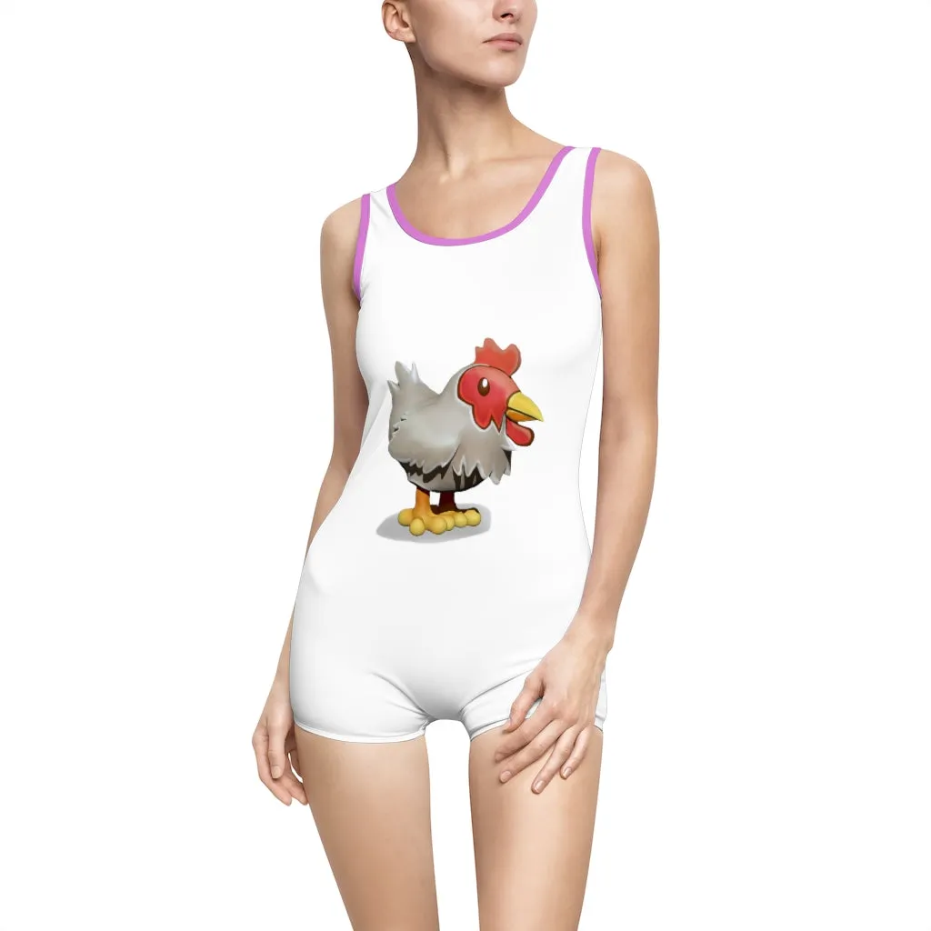 Chicken Women's Vintage Swimsuit