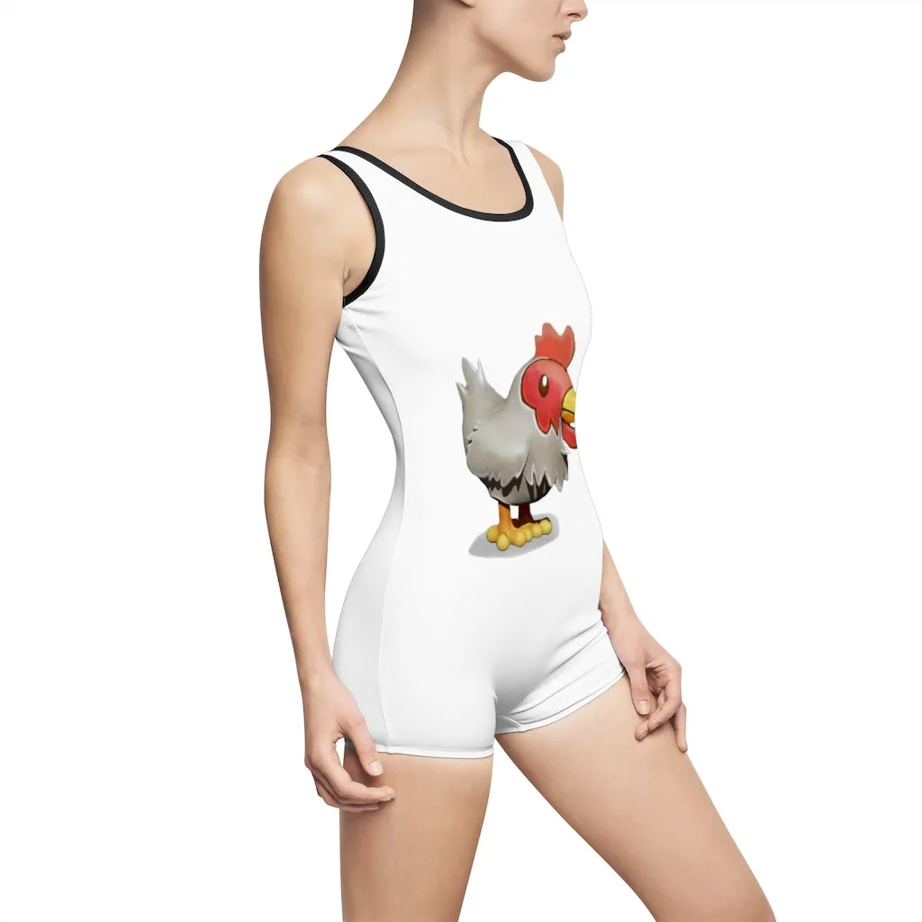 Chicken Women's Vintage Swimsuit