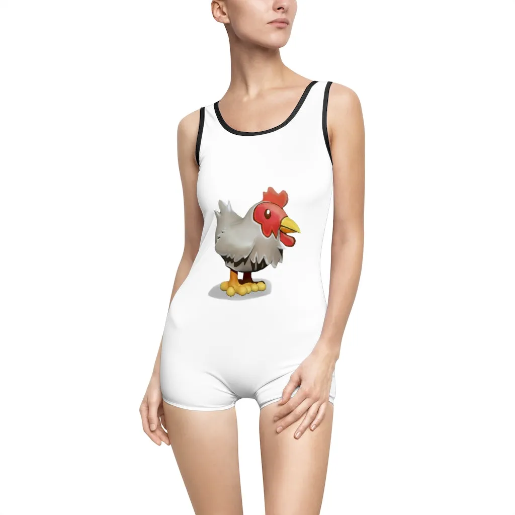 Chicken Women's Vintage Swimsuit