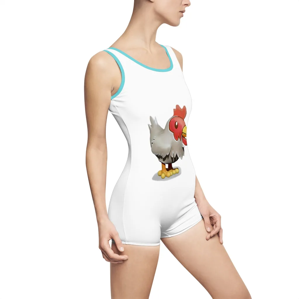 Chicken Women's Vintage Swimsuit