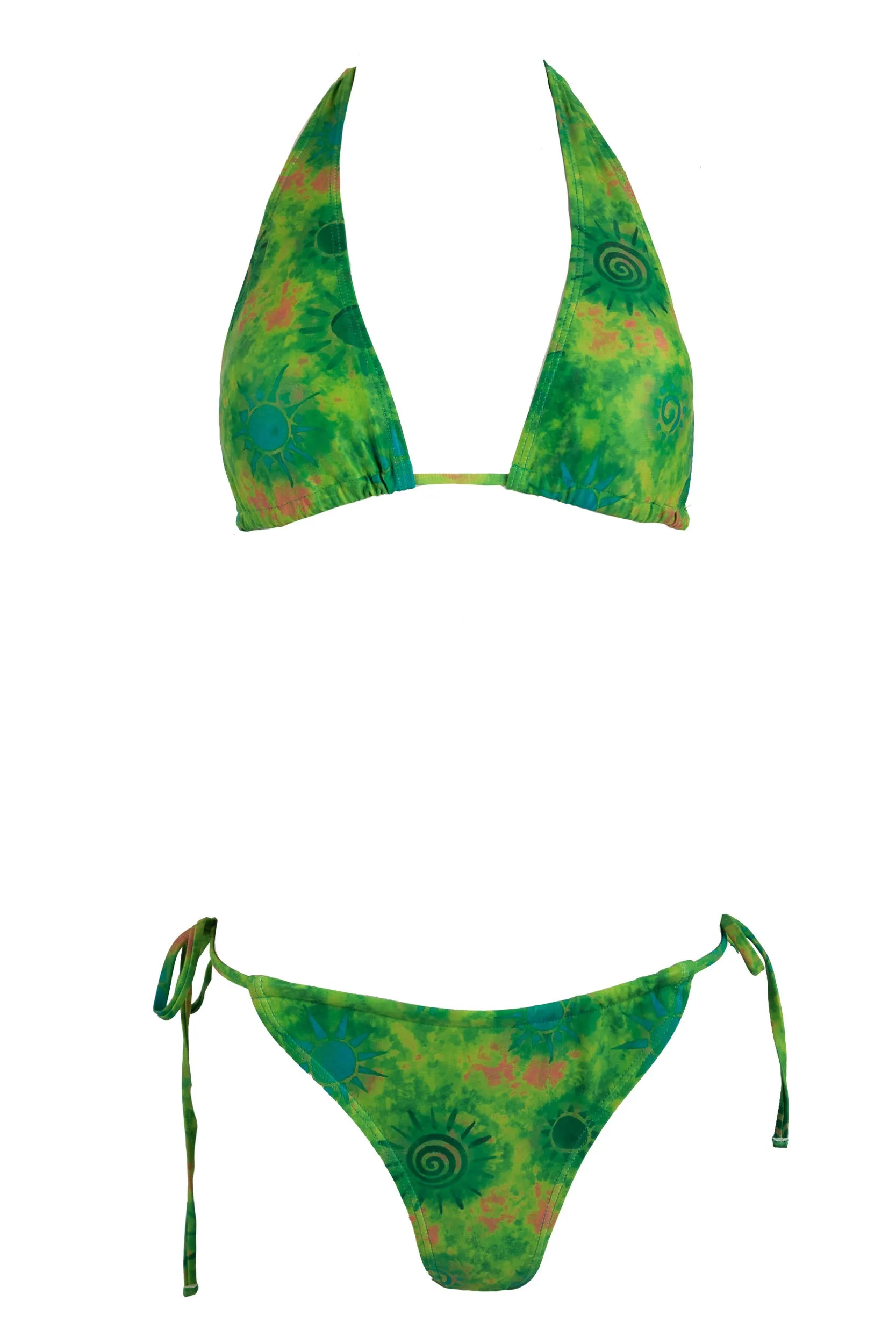 Daisy Street Batik Tie Dye Tie Side Bikini Bottoms