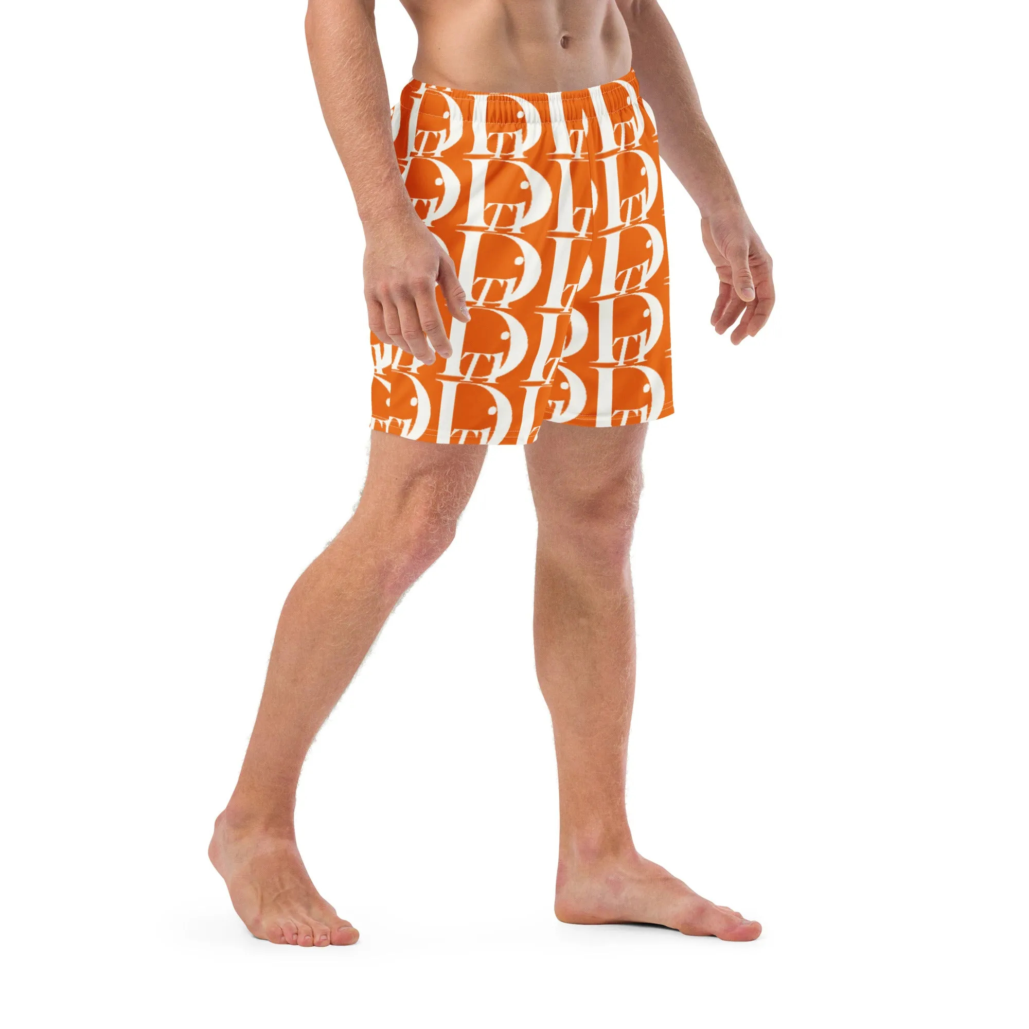 DTI Orange Pattern Men's swim trunks