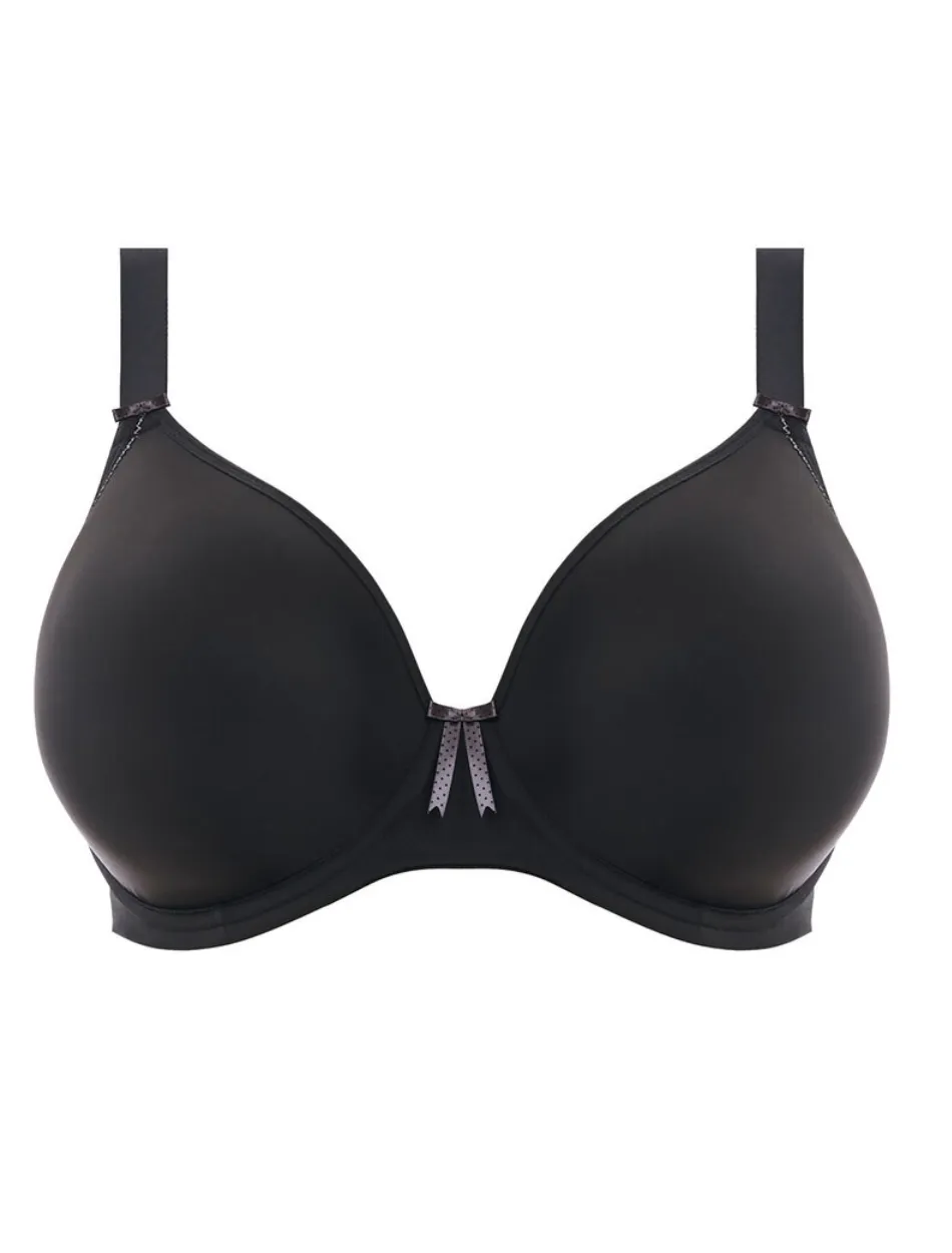 Elomi Bijou Underwire Banded Molded Bra, Black | Black Elomi Bijou Bra | Elomi T-Shirt Bras