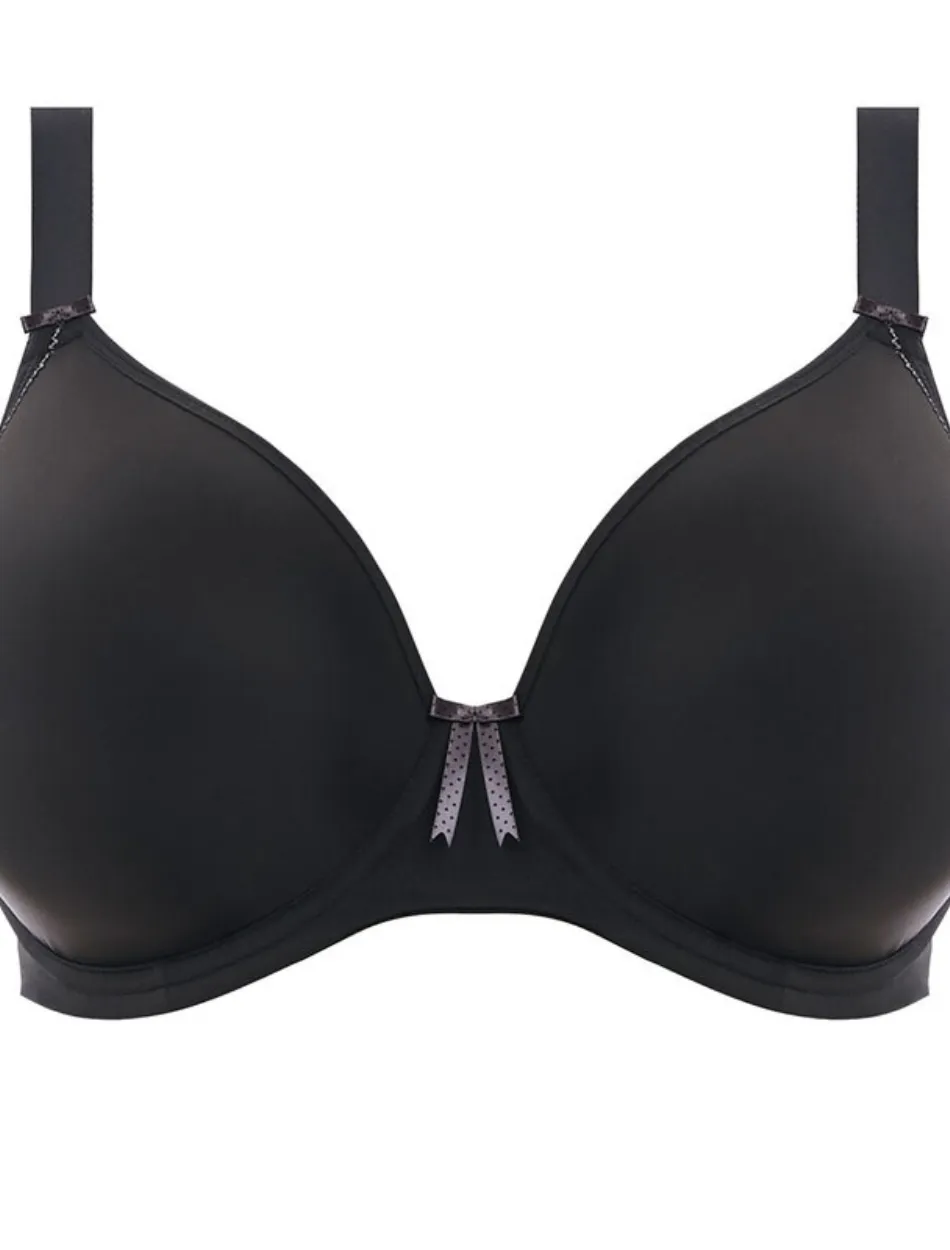 Elomi Bijou Underwire Banded Molded Bra, Black | Black Elomi Bijou Bra | Elomi T-Shirt Bras