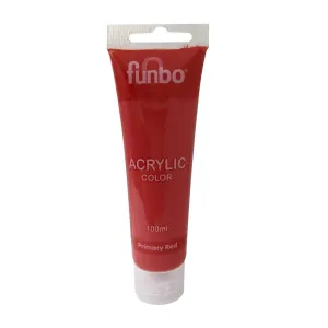 Funbo Acrylic Color Tube 100ml 302 Red