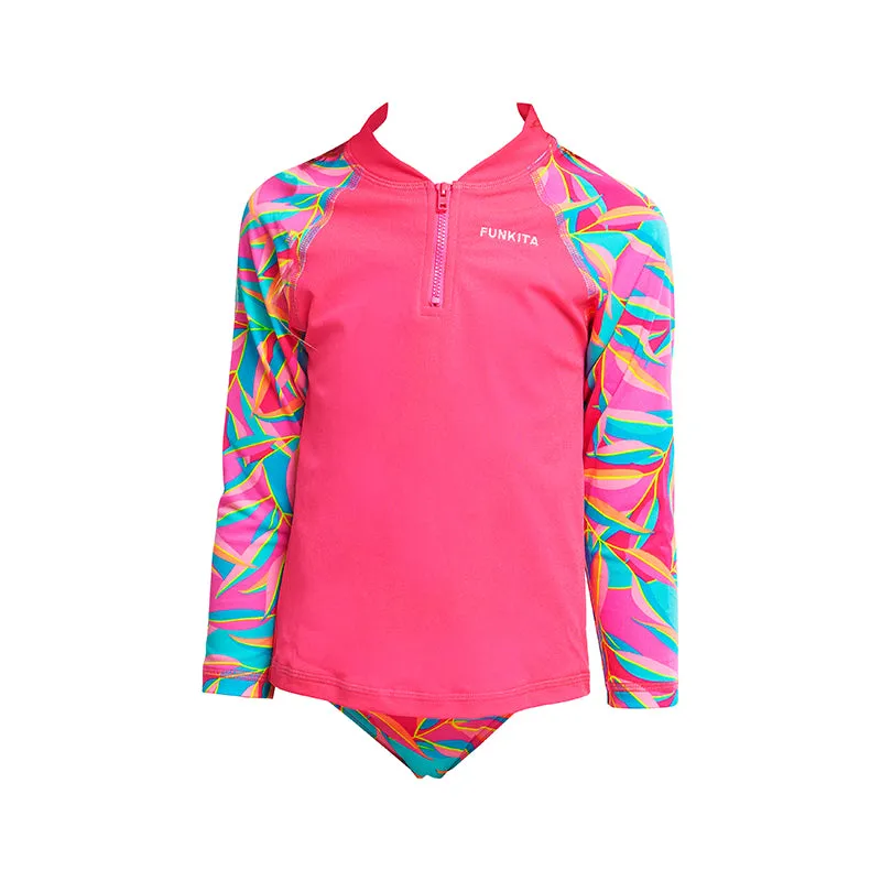 Funkita - Snuggle Pie - Toddler Girls Zippy Rash Vest