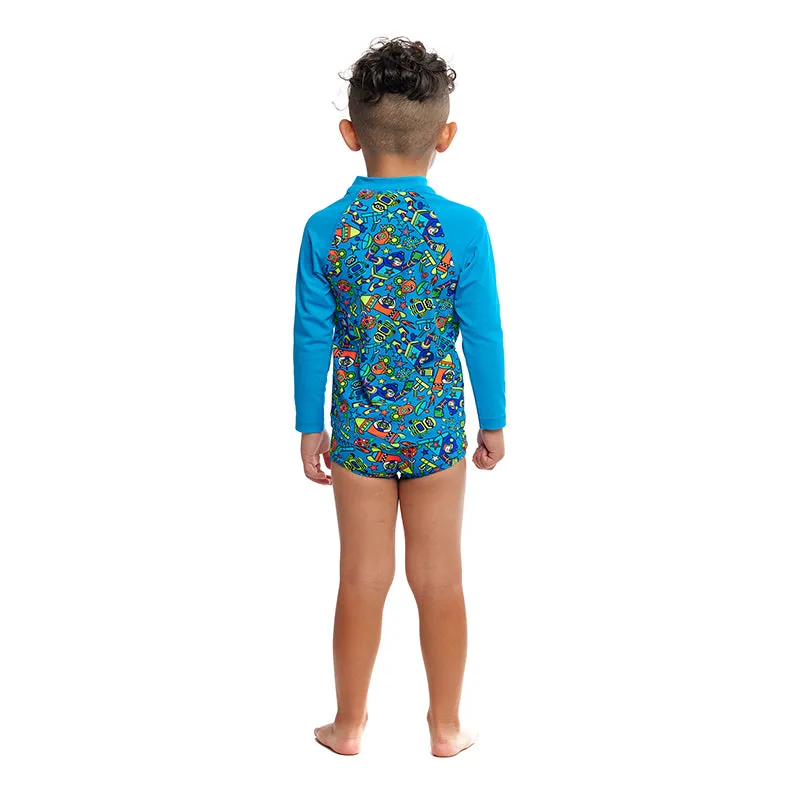 Funky Trunks - Beep Beep - Toddler Boys Zippy Rash Vest