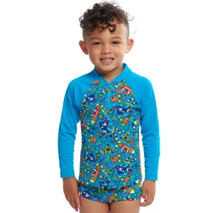 Funky Trunks - Beep Beep - Toddler Boys Zippy Rash Vest