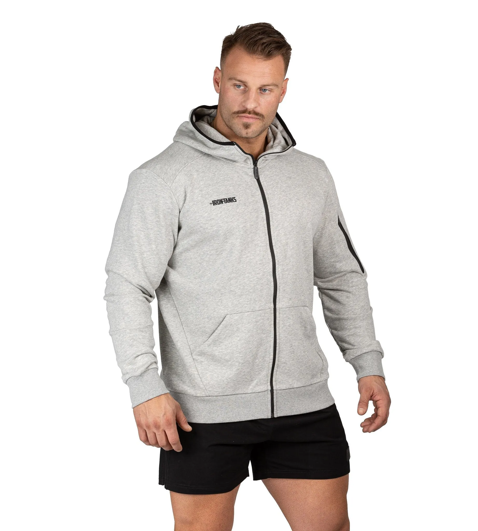 Fusion Zipper Hoodie II - Polar Grey