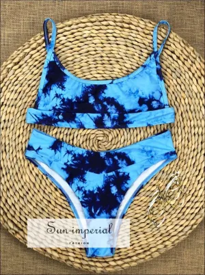 Hook String Bikini Set - Blue