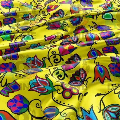 Indigenous Paisley - Yellow Satin