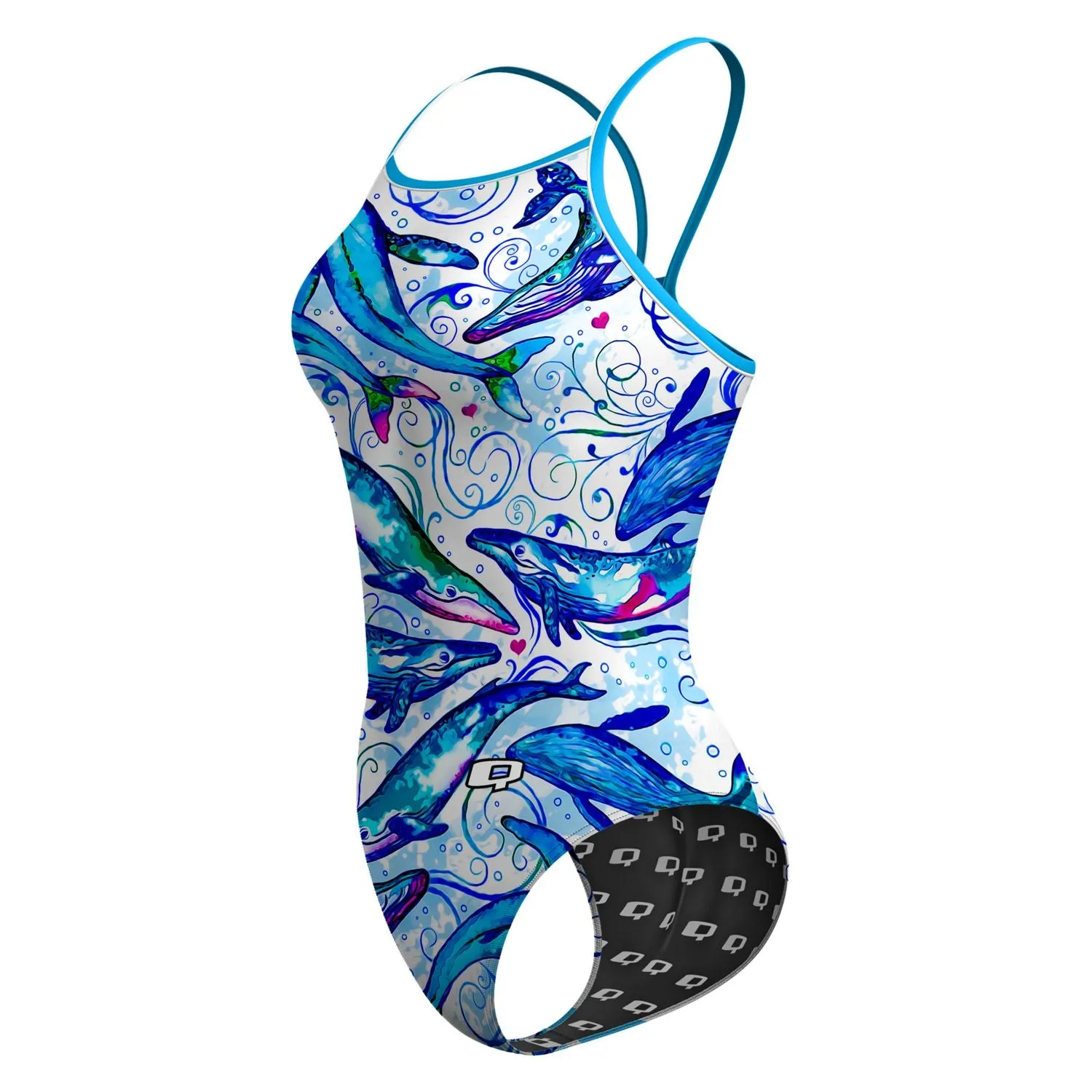 Just Keep Swimming Skinny Strap Swimsuit