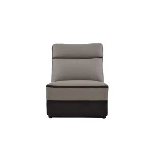 Laertes Armless Chair in Taupe Gray 8318-AC