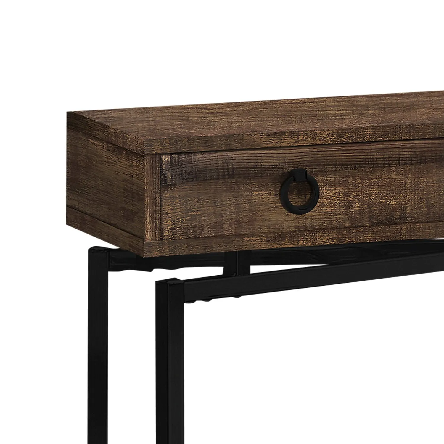 Lucena Reclaimed Wood-Look Sofa Table - Brown