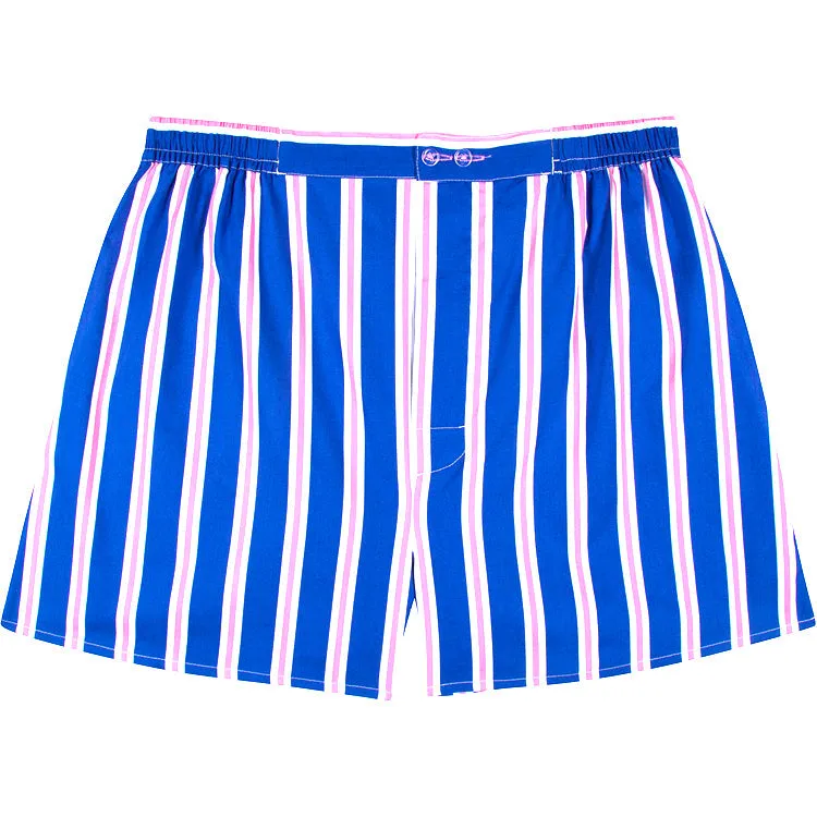 Men's Andy Cohen Blue Stripe Boxer Shorts