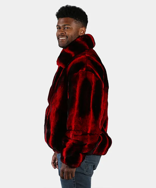 Men’s ‘Red’ Rex Rabbit Bomber Jacket