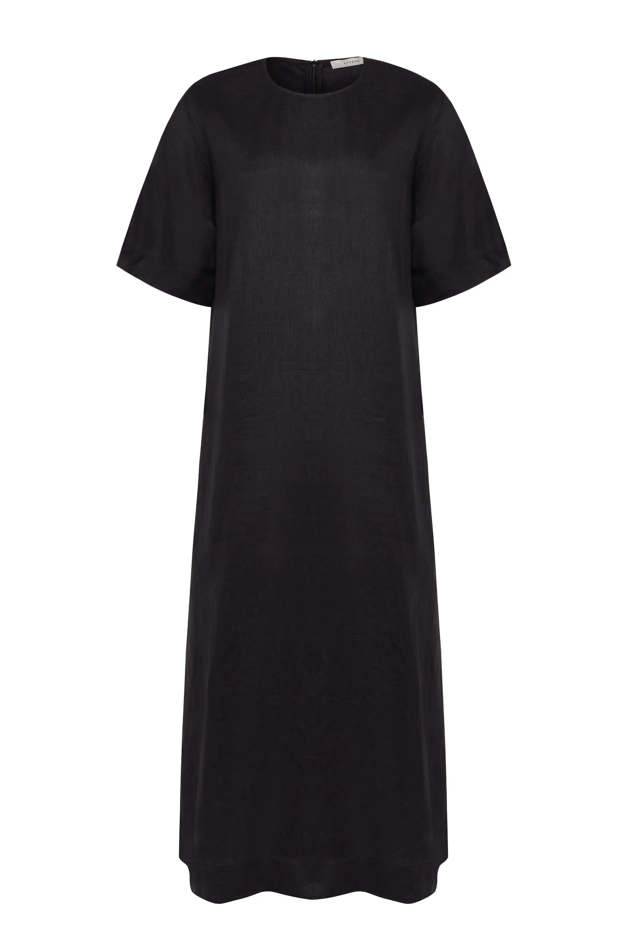 Mina Dress Black Linen