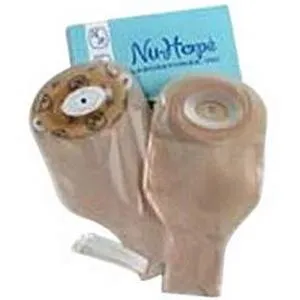 Nu-Flex 1-Piece Adult Roll-Up Drainable Pouch Cut-to-Fit Convex 1-3/4" x 3-1/4" Oval