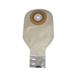 Nu-Flex 1-Piece Post-Op Adult Drainable Pouch Round, Flat, Opaque, Trim to Fit Up to 2-1/8