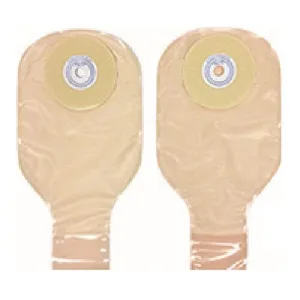 Nu-Hope Nu-Flex™ Drainable Pouch, 1-1/2" x 1-3/4" Stoma, Post-Op, Roll-Up Closure, Convex, Trim-To-Fit, Flat, Round Opening, Adult