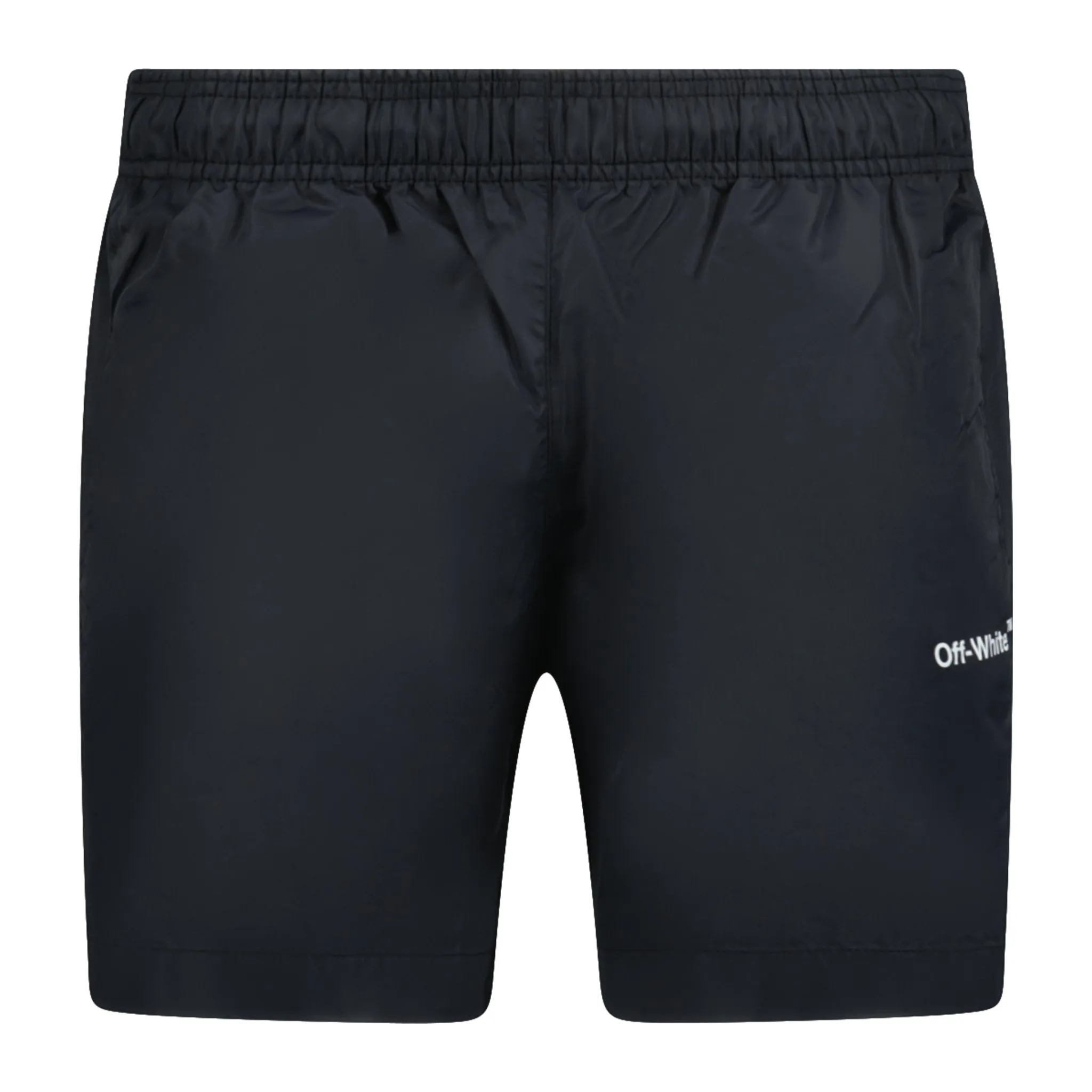 OFF-WHITE  ARROW DESIGN SWIM SHORTS BLACK