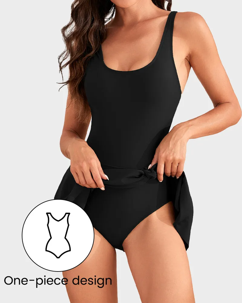 One Piece Tummy Control Tie Knot Swimsuits