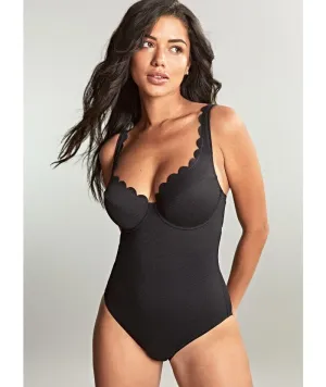 Panache Swimwear Spirit Rita Plunge One Piece Swimsuit - Black